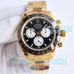 QF Factory Swiss Rolex Daytona 2023 Le Mans '100th Year' Yellow Gold 4132 Watch